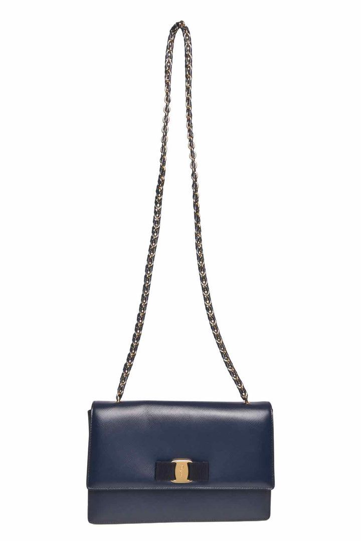 Salvatore Ferragamo Vara Bow Ginny Crossbody Purse