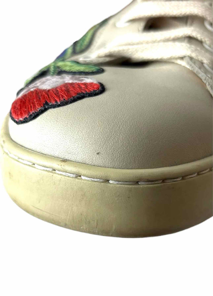 Gucci Ace Low-top Floral Embroidered Size 10 Men's Sneakers