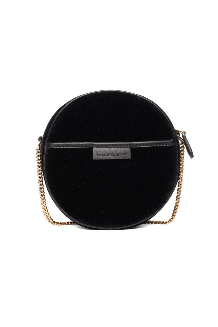 Stella Mccartney Crystal Monogram Velvet Circle Crossbody