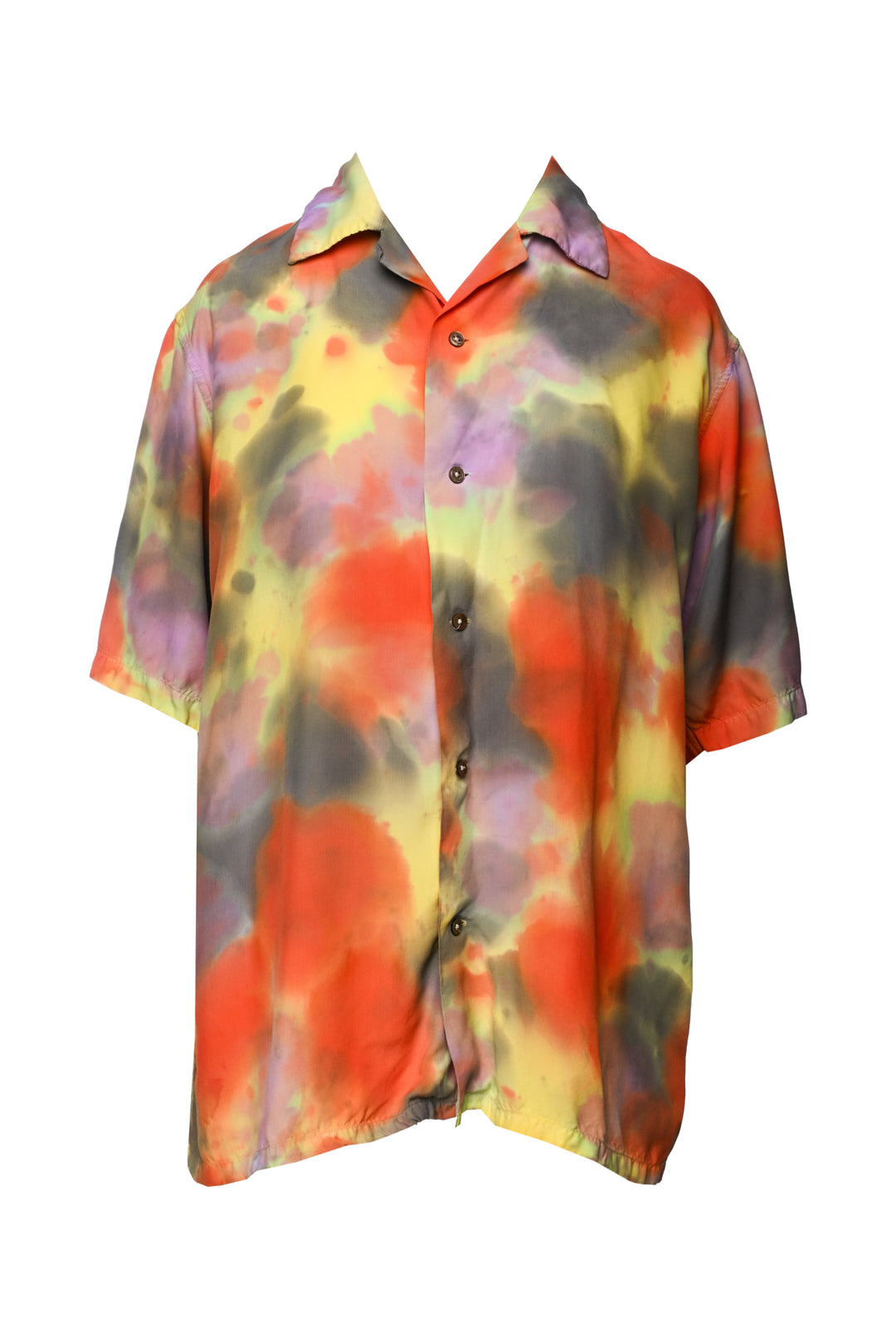 Ambush Size 2 Men's Hawaiian Tie Dye Shirt