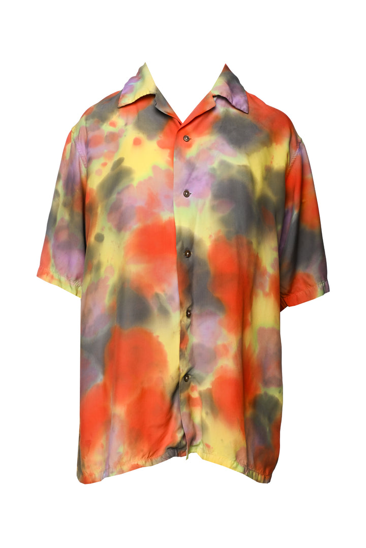 Ambush Size 2 Men's Hawaiian Tie Dye Shirt