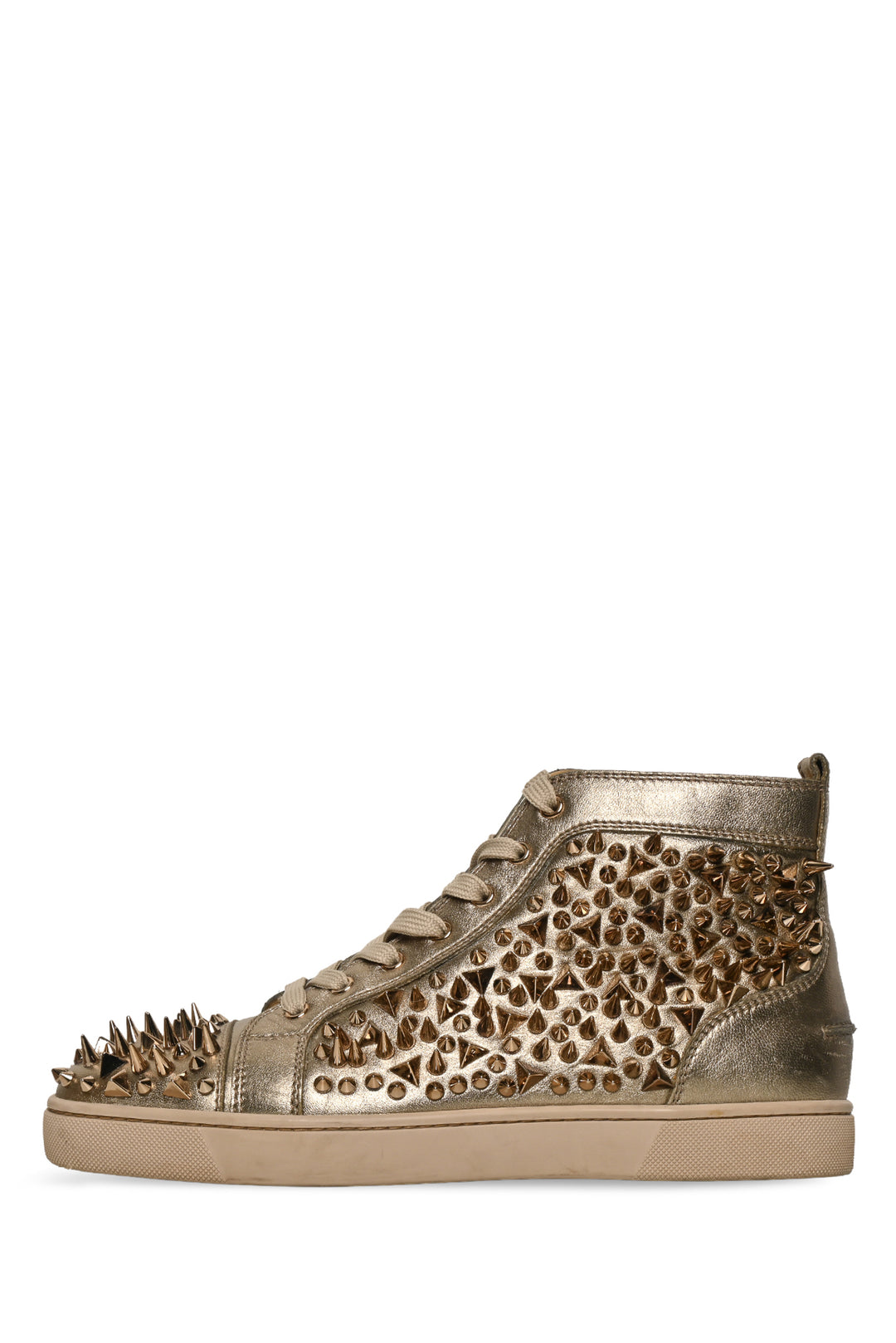 Louboutin Size 44 Men's Louis Spike High Top Sneakers