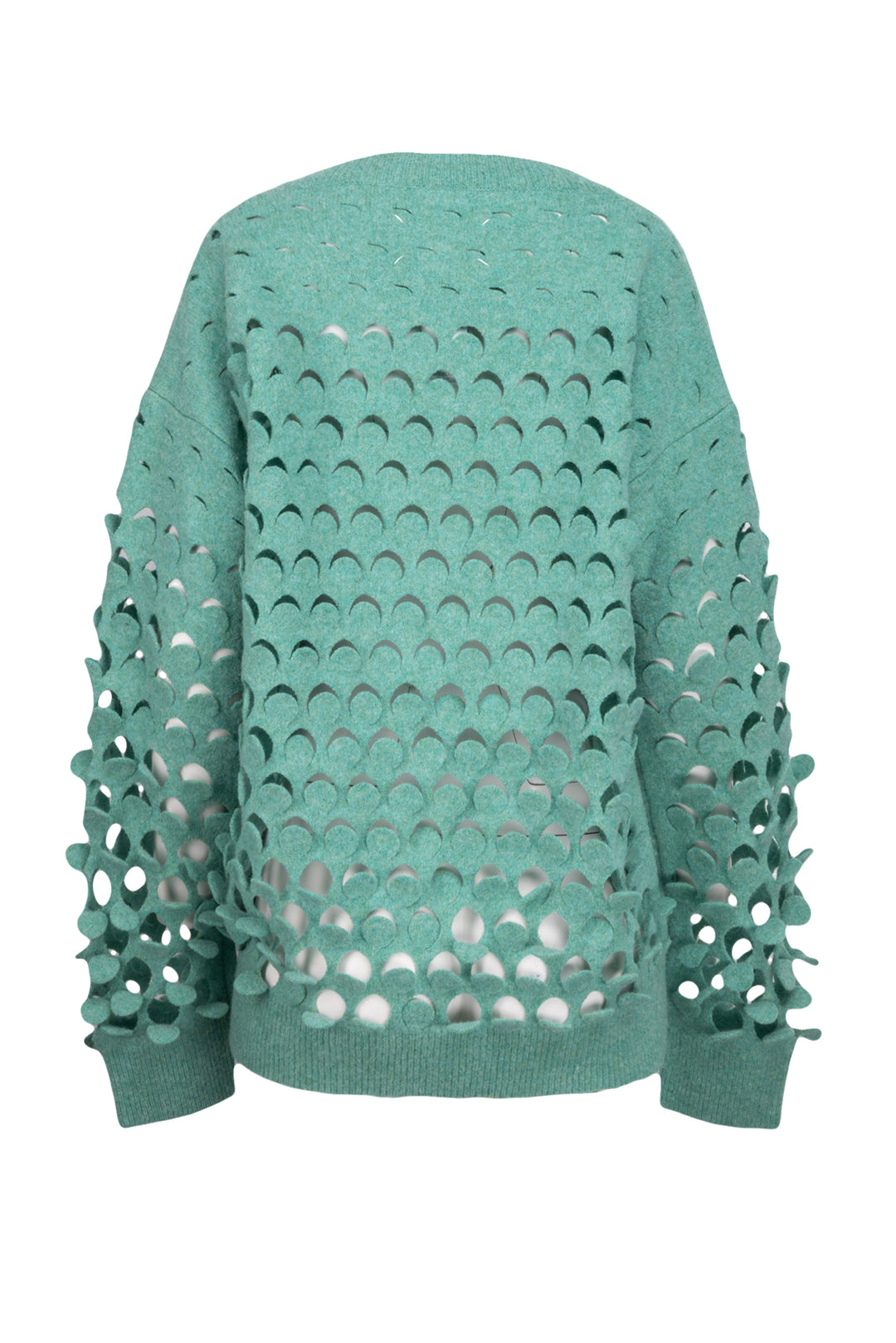 Maison Martin Margiela Size XS Oversized Cutout Brushed Wool Cardigan