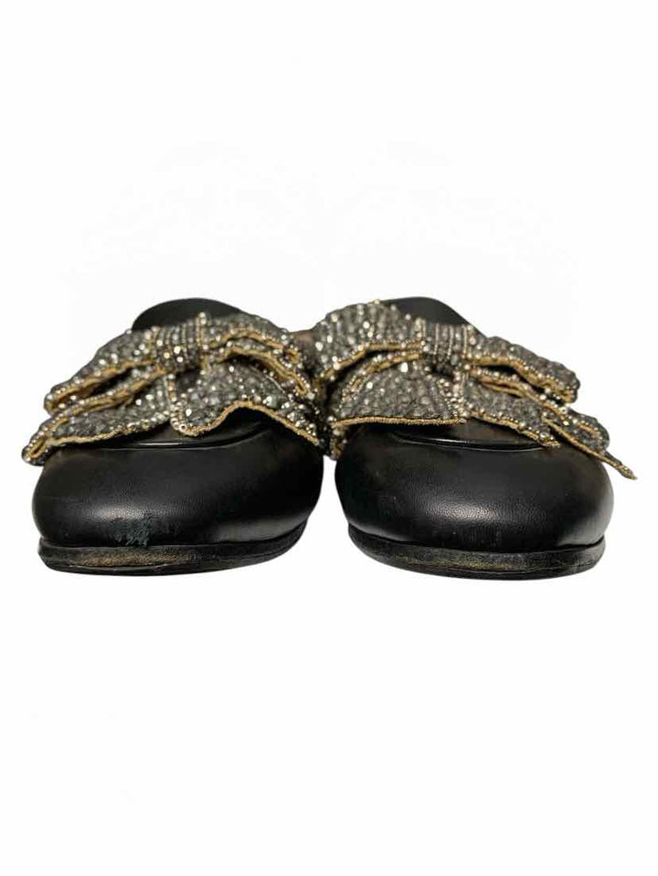 Gucci Size 40 Crystal Embellished Princetown Slippers