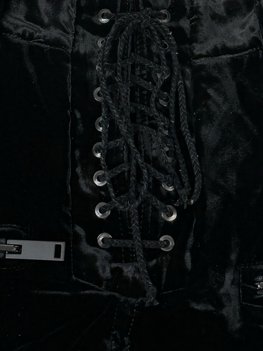 Unravel Project Size 24 Velvet Lace Up Shorts