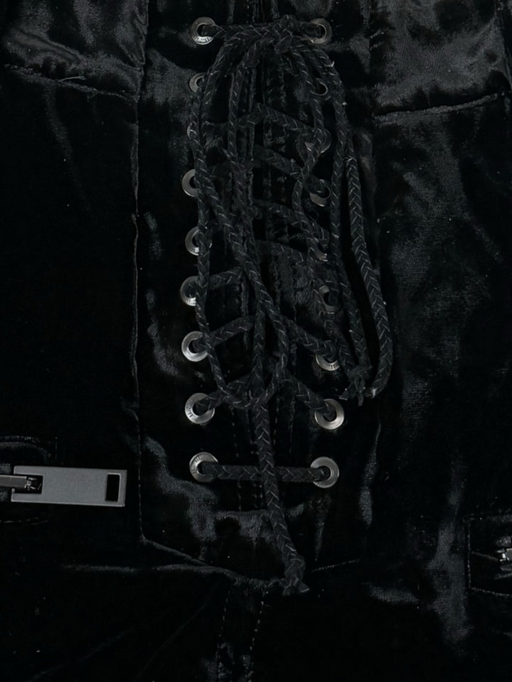 Unravel Project Size 24 Velvet Lace Up Shorts