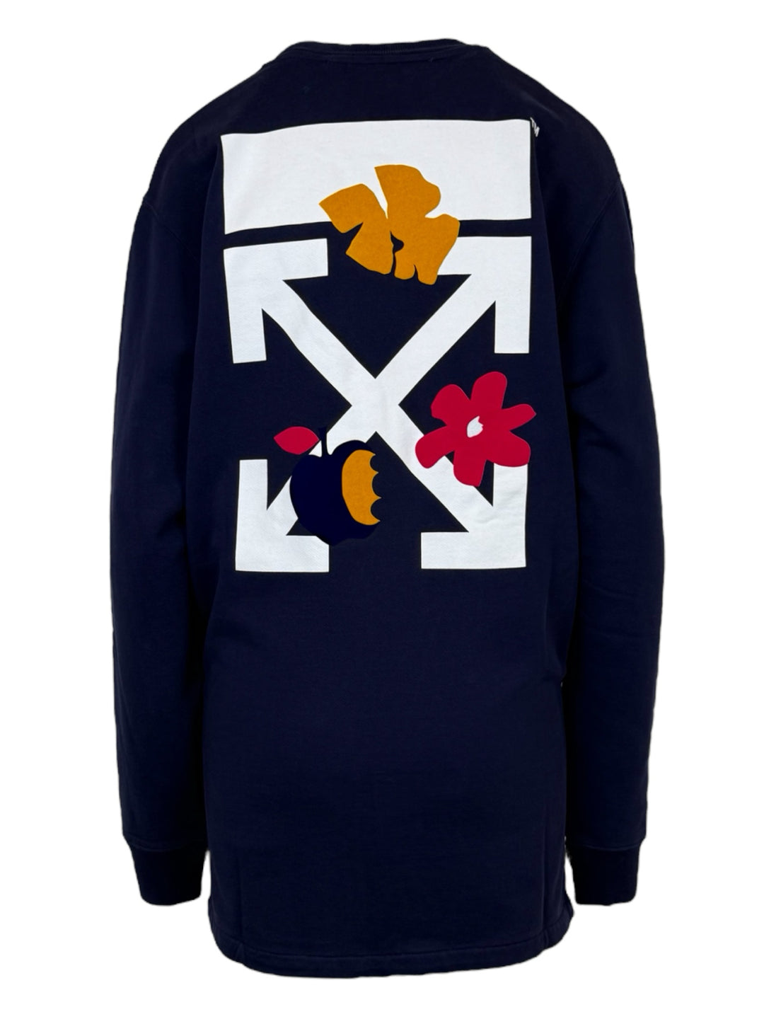 Off White Size S Flower Arrows Sweatshirt Dress