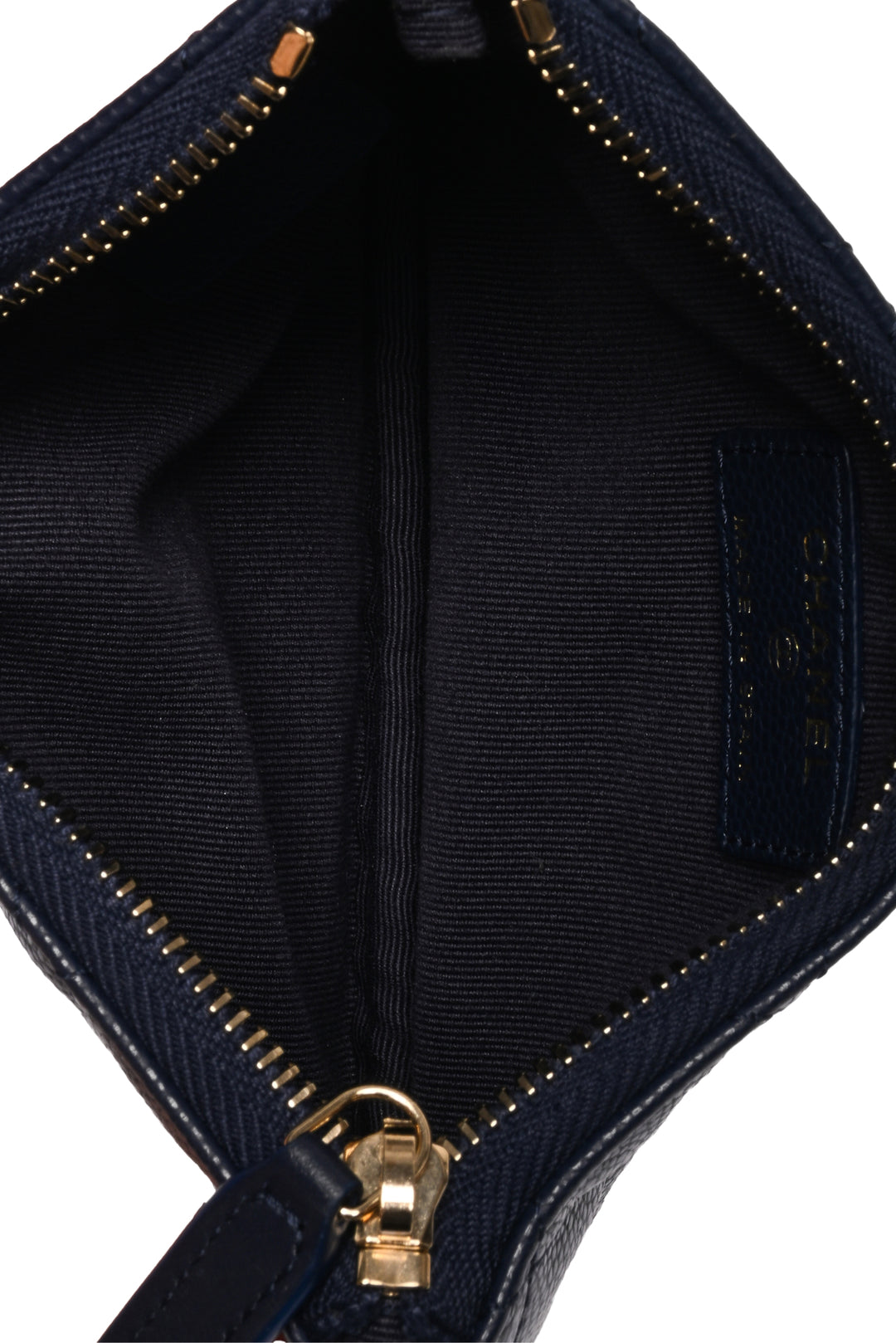 Chanel Caviar Classic Mini Zip Pouch Wallet