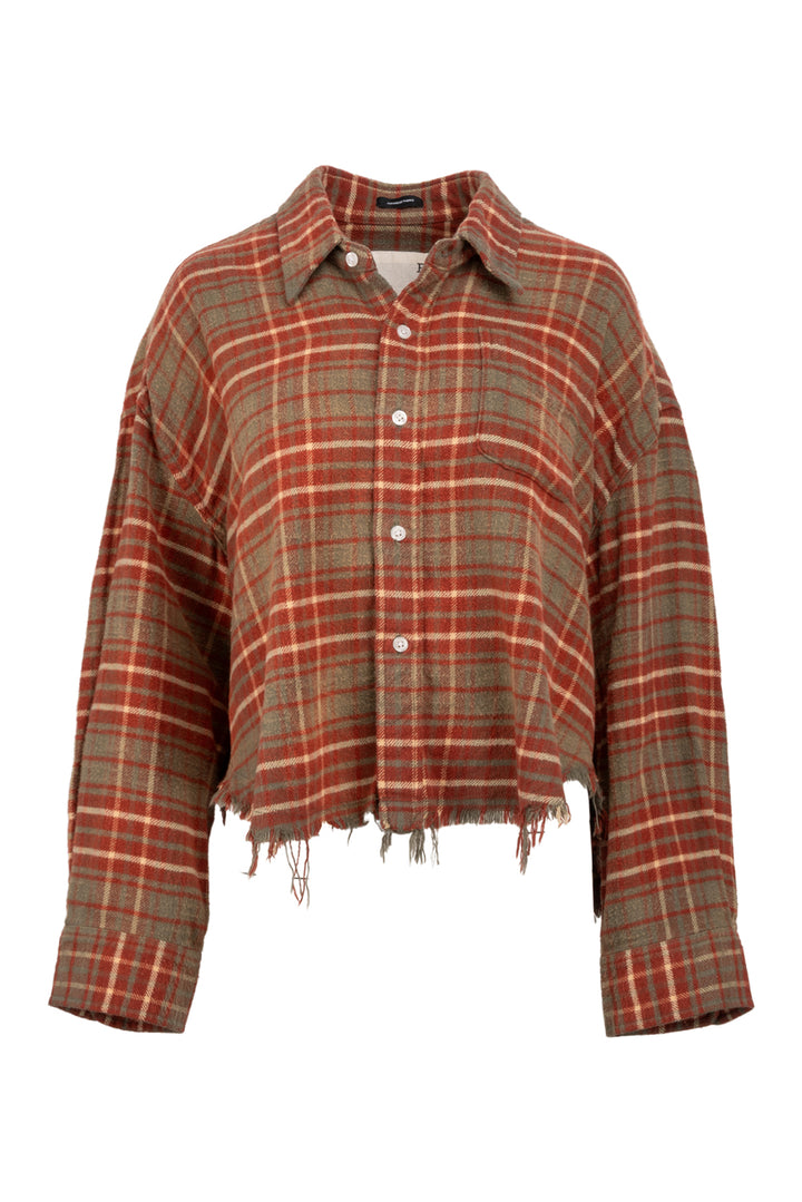 R13 Size XS Crop Neck Cropped Shirt