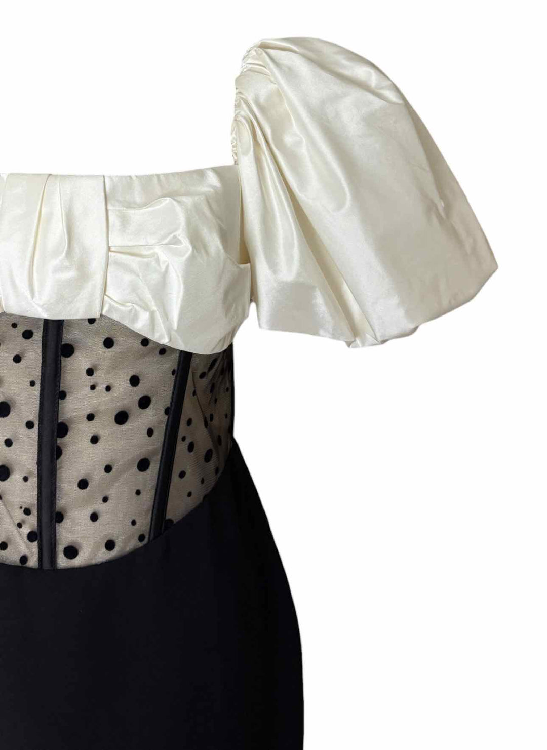 Rasario Size 44 Puffed Sleeve Corset Dress