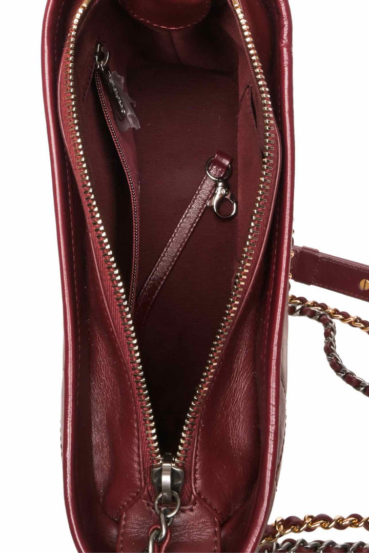 Chanel 2019 Small Gabrielle Rogue Red Chain Hobo