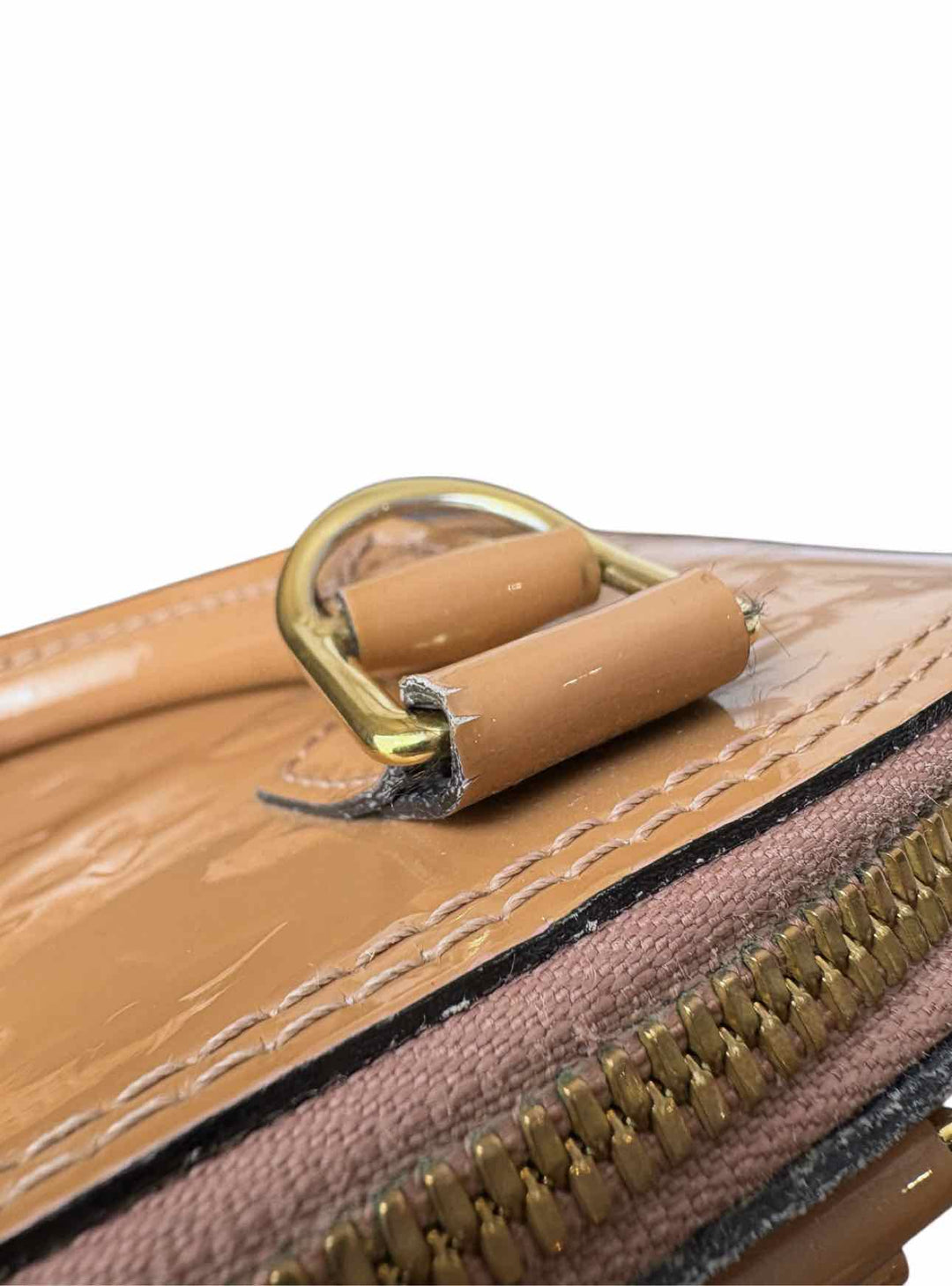 Louis Vuitton Alma BB Rose Velours Vernis Purse