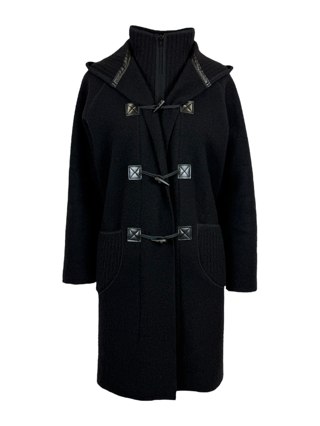 Saint James Size 6 Hooded Wool Coat