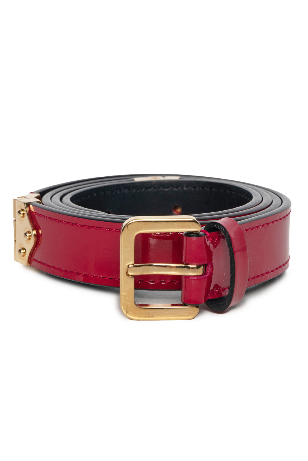 Louis Vuitton Size S/M Theda Hinge Thin Vernis Leather Belt