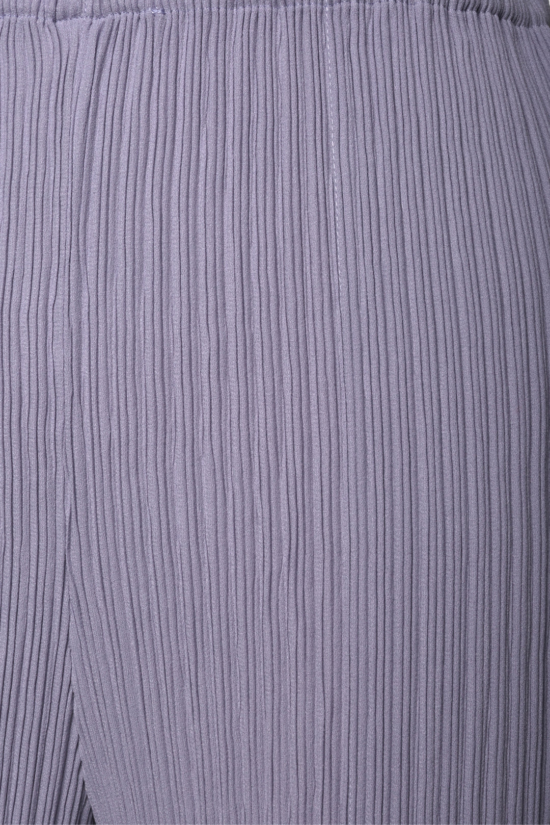 Issey Miyake Size 2 Asagao Purple Pleated Hatching Pants