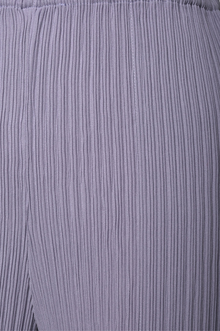 Issey Miyake Size 2 Asagao Purple Pleated Hatching Pants