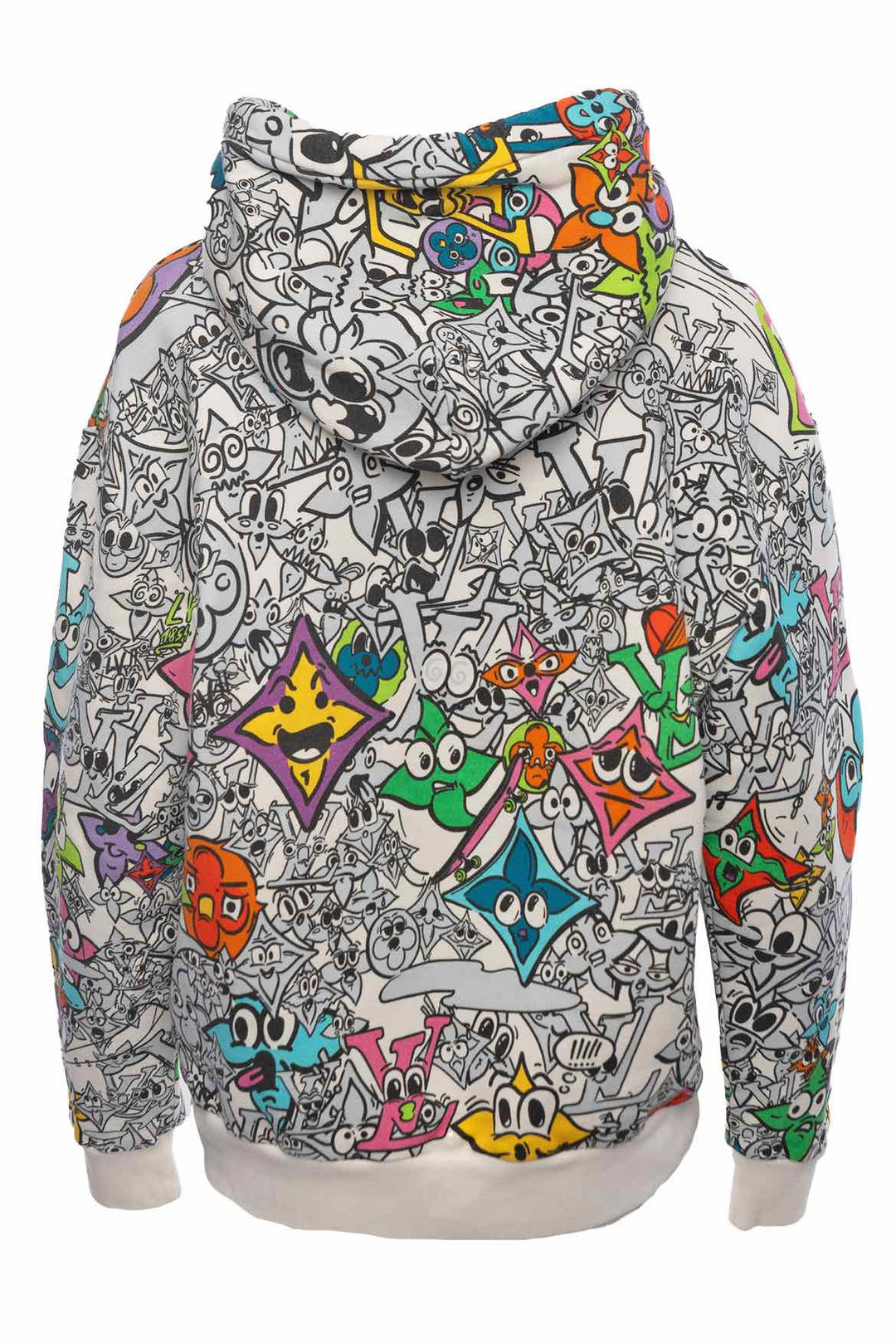 Louis Vuitton Size L SS23 Comic Graphic Print Hooded Sweatshirt