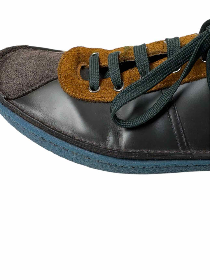 Prada Size 10 Men's Nevada Anthracite Tabac Sneakers