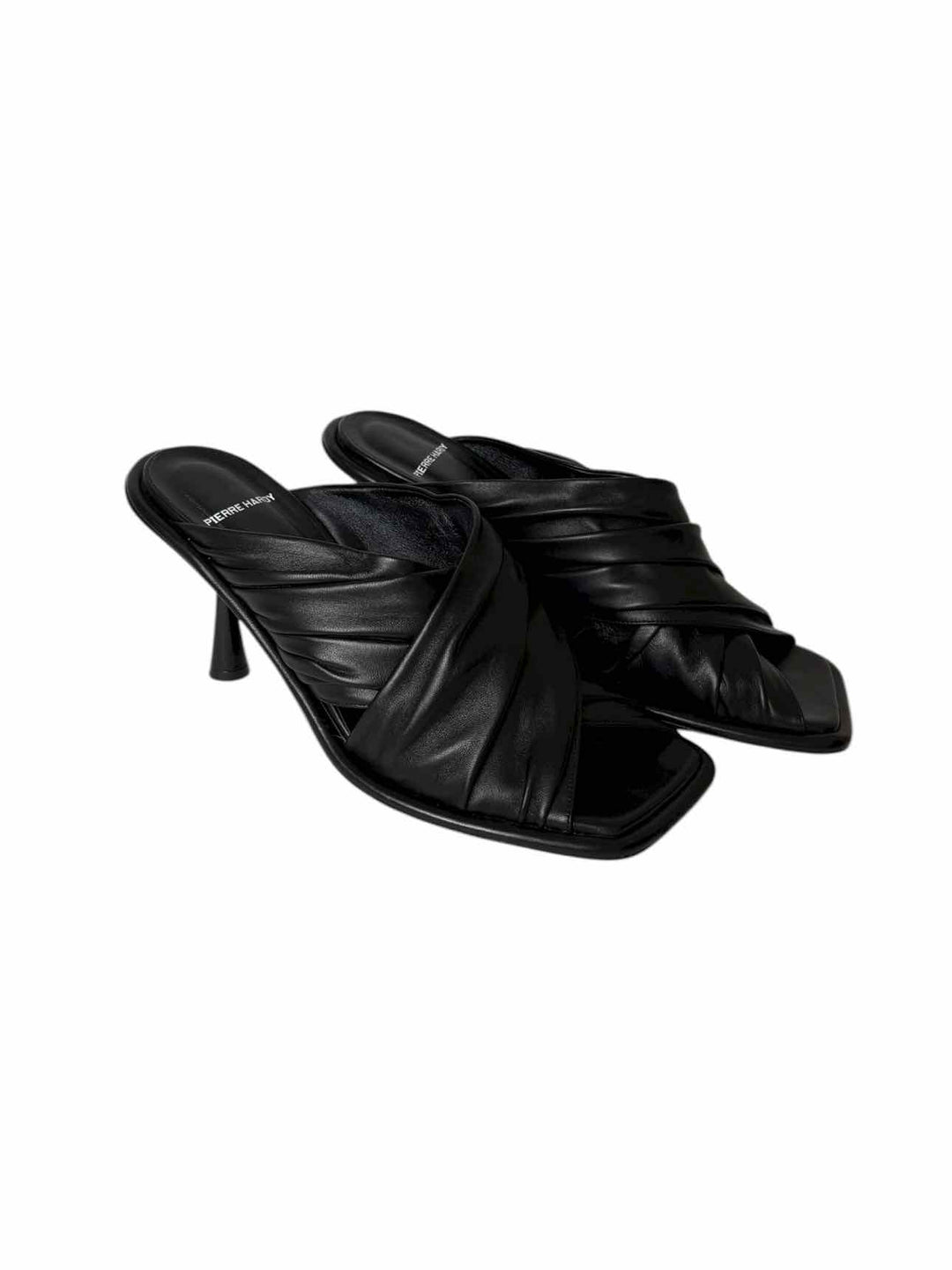 Pierre Hardy Size 40 Leather Square Toe  Sandals