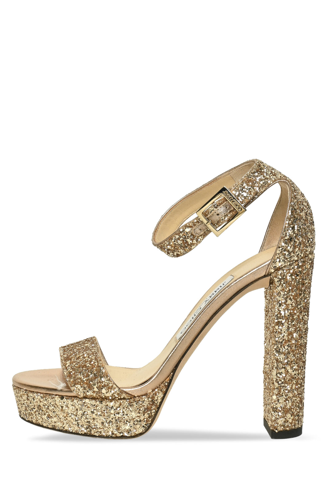 Jimmy Choo Size 37 Holly Glitter Sandals