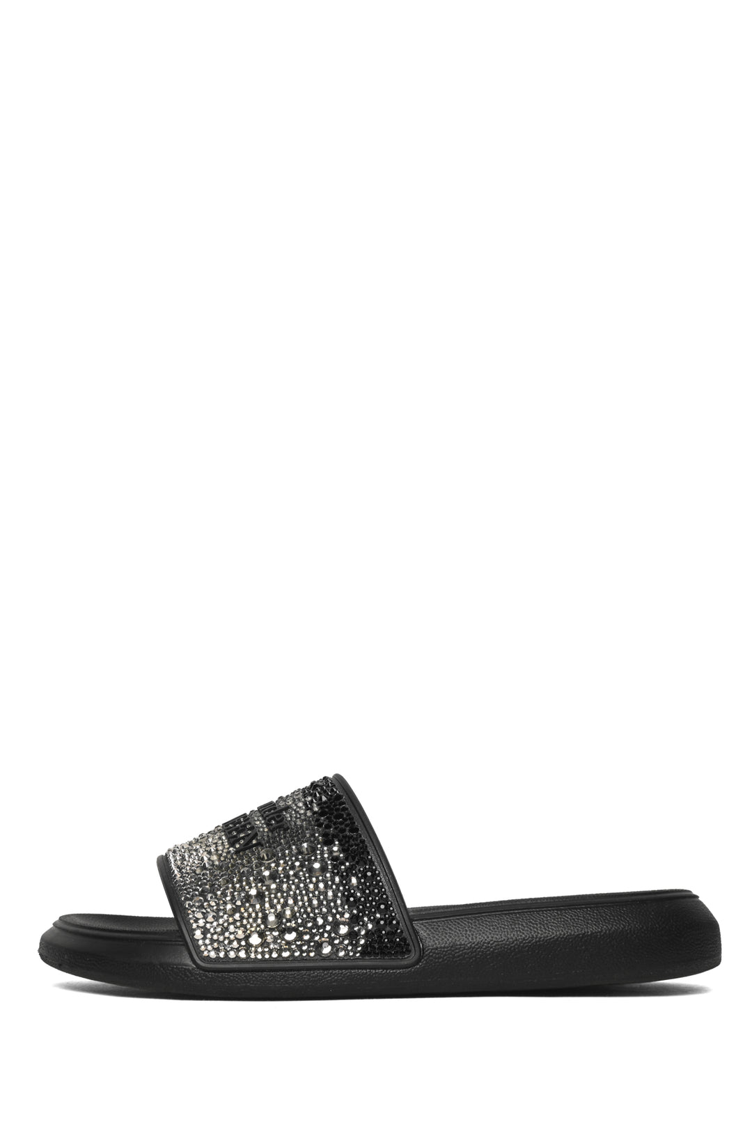 Alexander Mcqueen Size 36 Crystal Embellished Logo Slide Sandals
