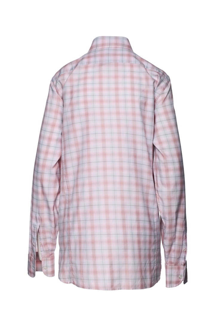Tom Ford Size 32 Men's Plaid Cotton Shirt Long Sleeve