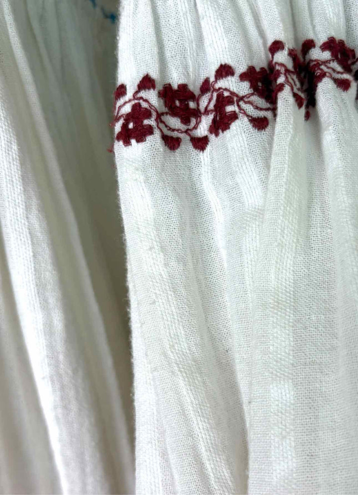 Ulla Johnson Size 4 Embroidered Cotton Dress