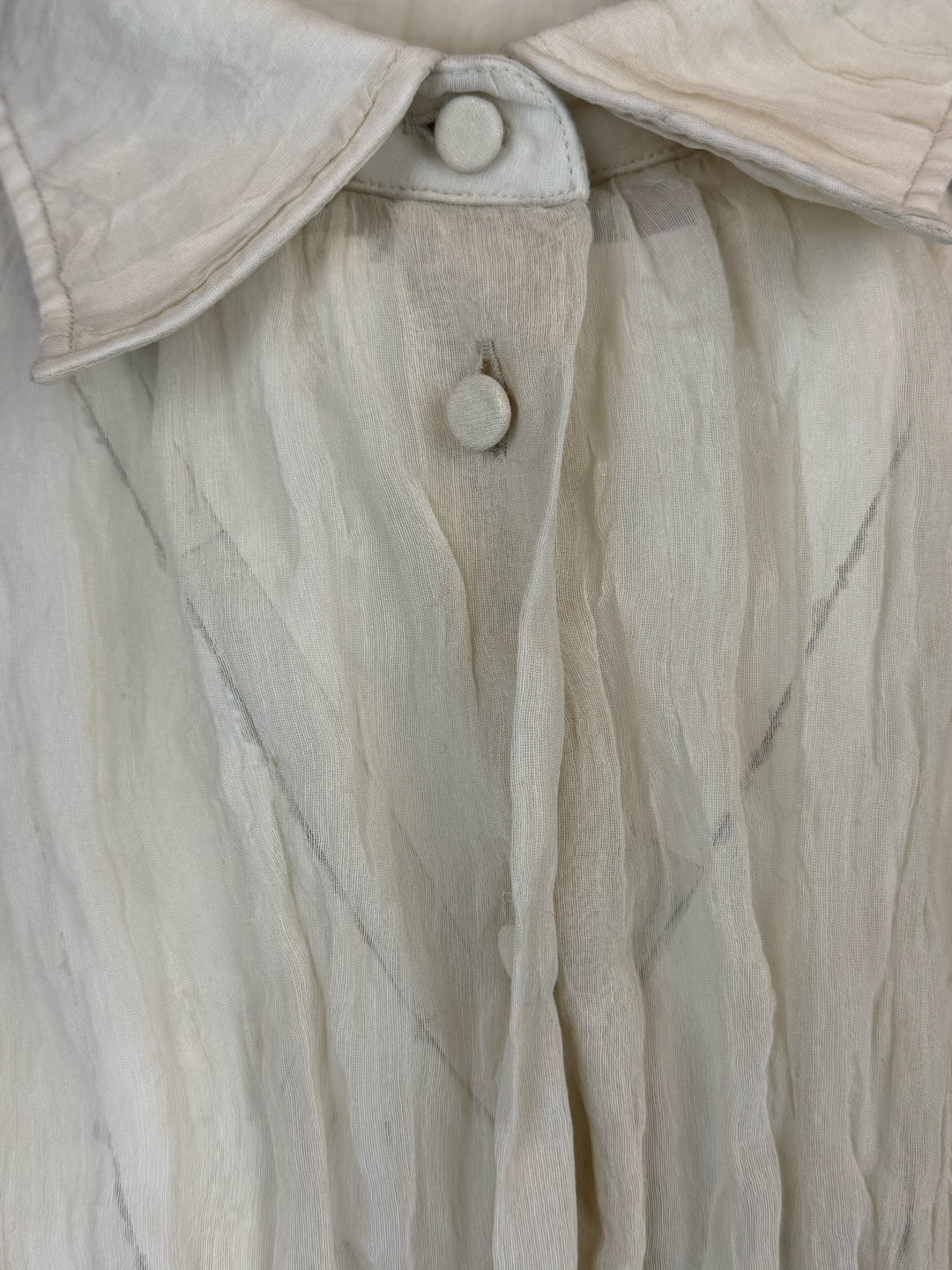 Khaite Size S Sheer Ruched Blouse