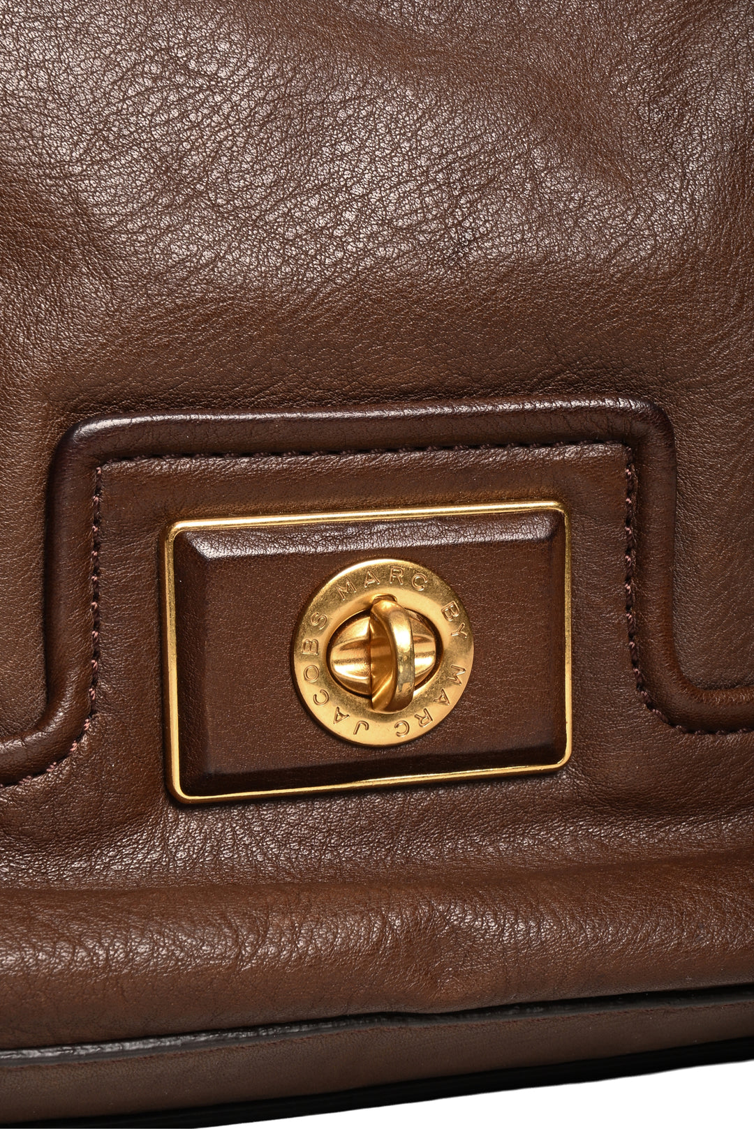 Marc Jacobs Chocolate Brown Leather Revolution Hobo Shoulder Bag