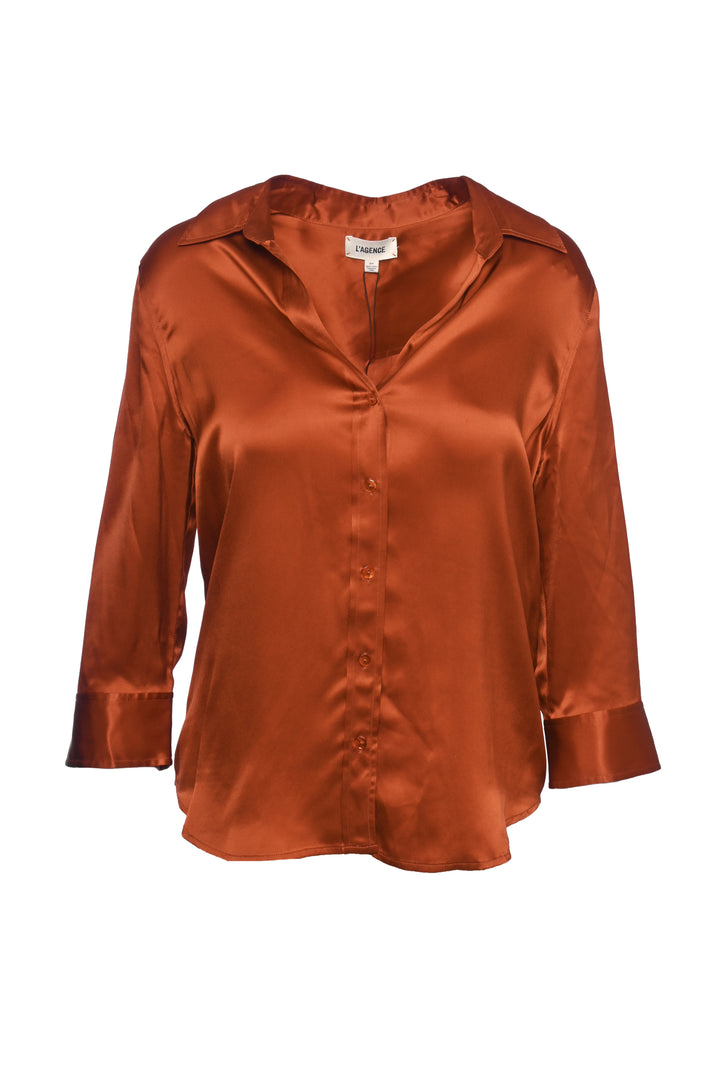 L'Agence Size S Dani 3/4 Sleeve Blouse