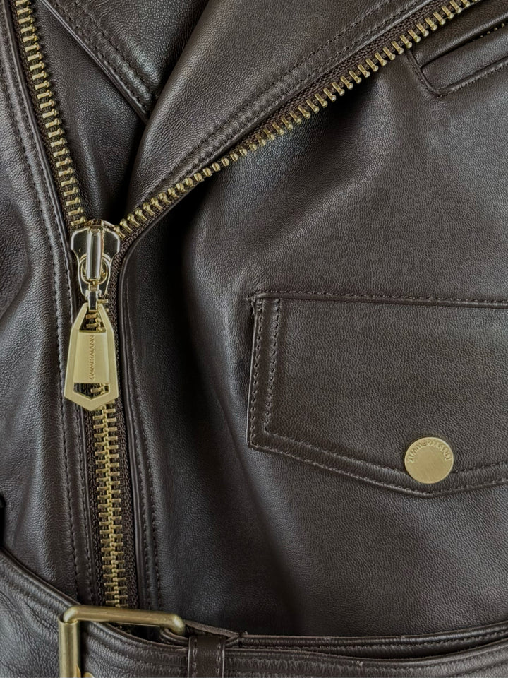 Zimmermann Size 1 Luminosity Leather Biker Jacket