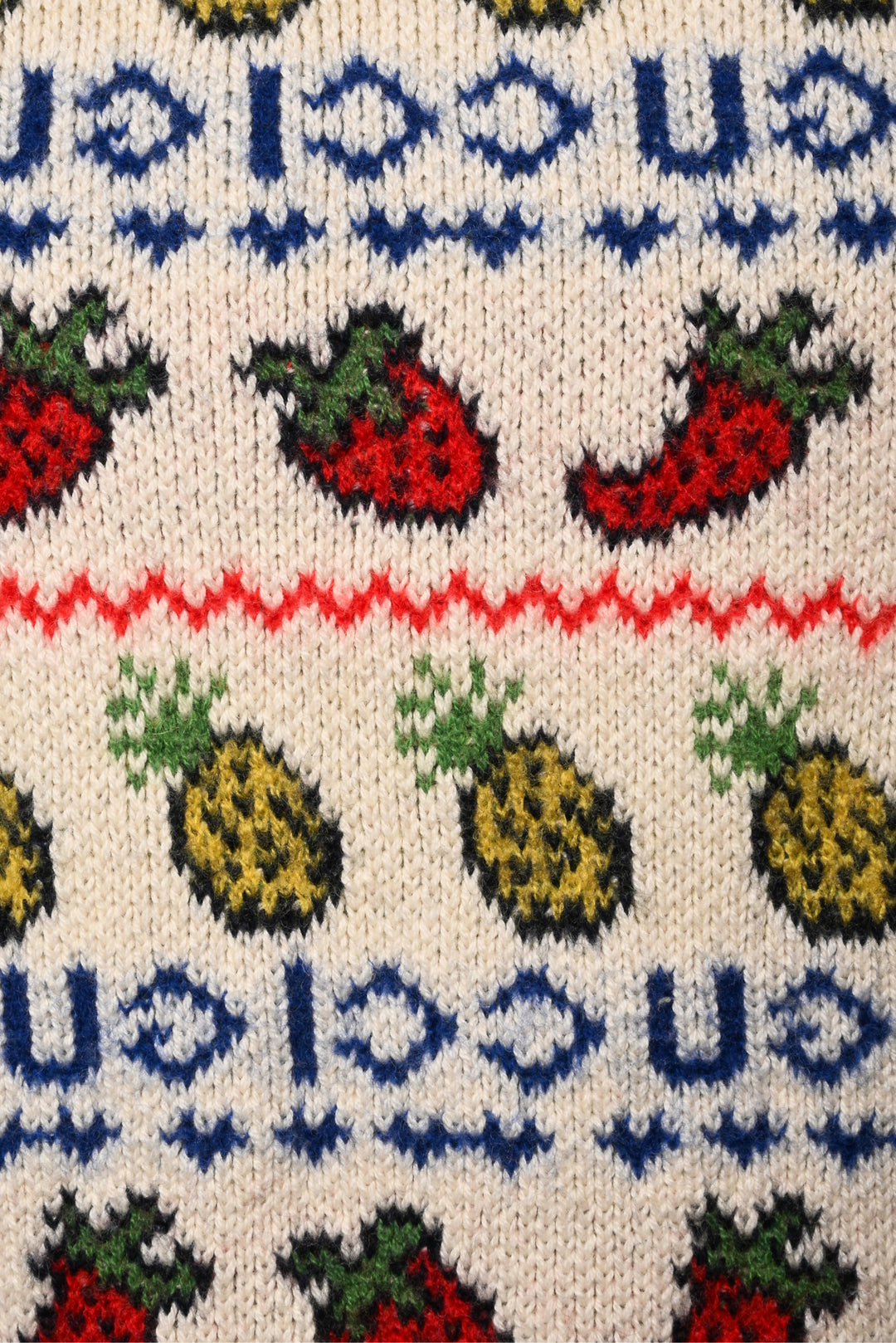 Gucci Size XXS/XS (Youth 10) Fruit Salad Wool-Blend Vest