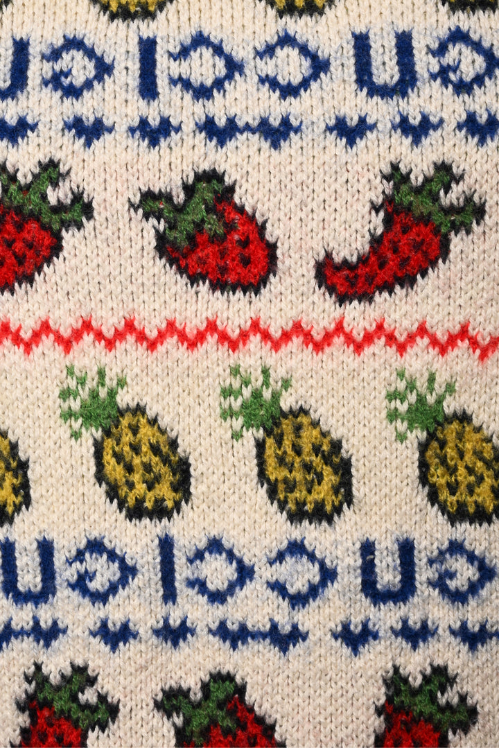 Gucci Size XXS/XS (Youth 10) Fruit Salad Wool-Blend Vest