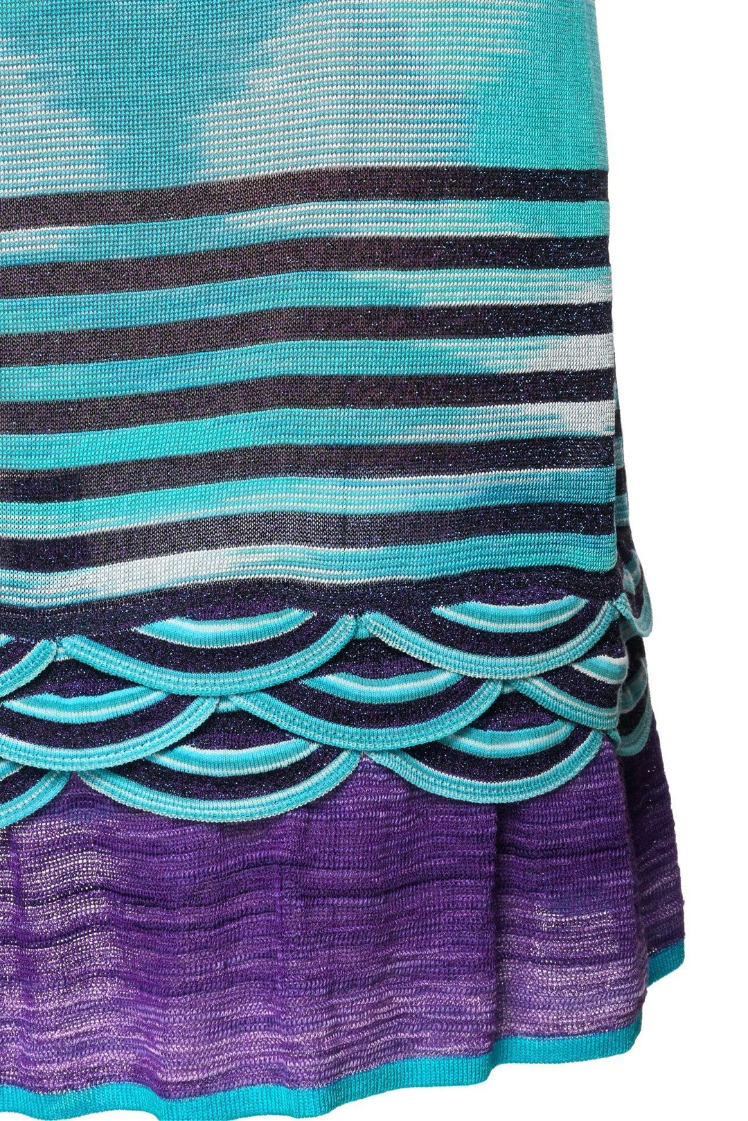 Missoni Size XS Embroidered & Striped Knit Dress