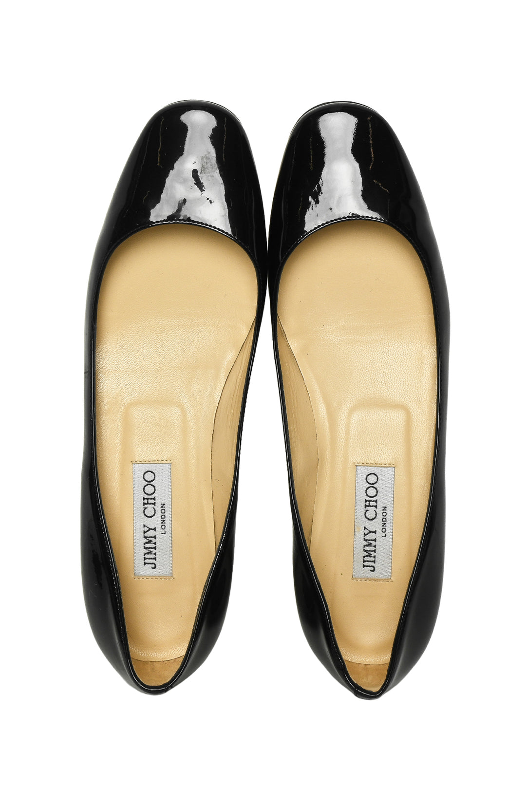 Jimmy Choo Size 38.5 Patent Leather Ballet Flat