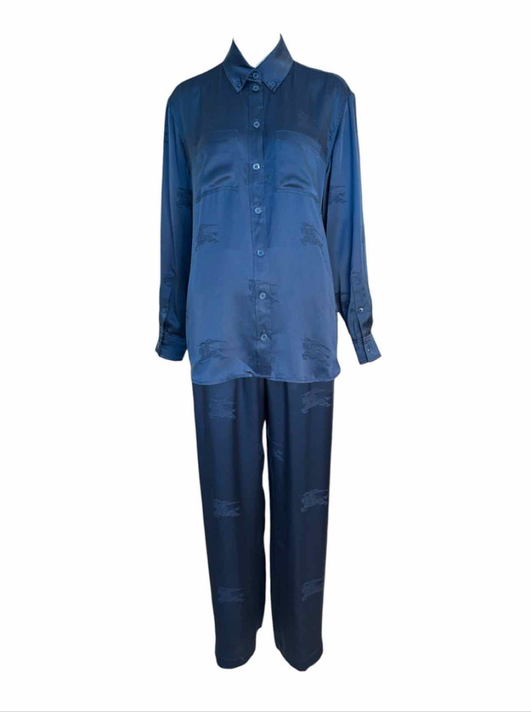 Burberry London Size 4 Logo Silk Suit