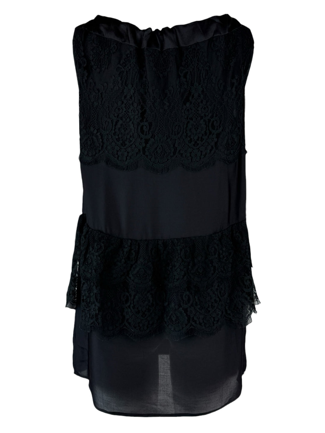 Prada Size 40 2011 Lace & Silk Top
