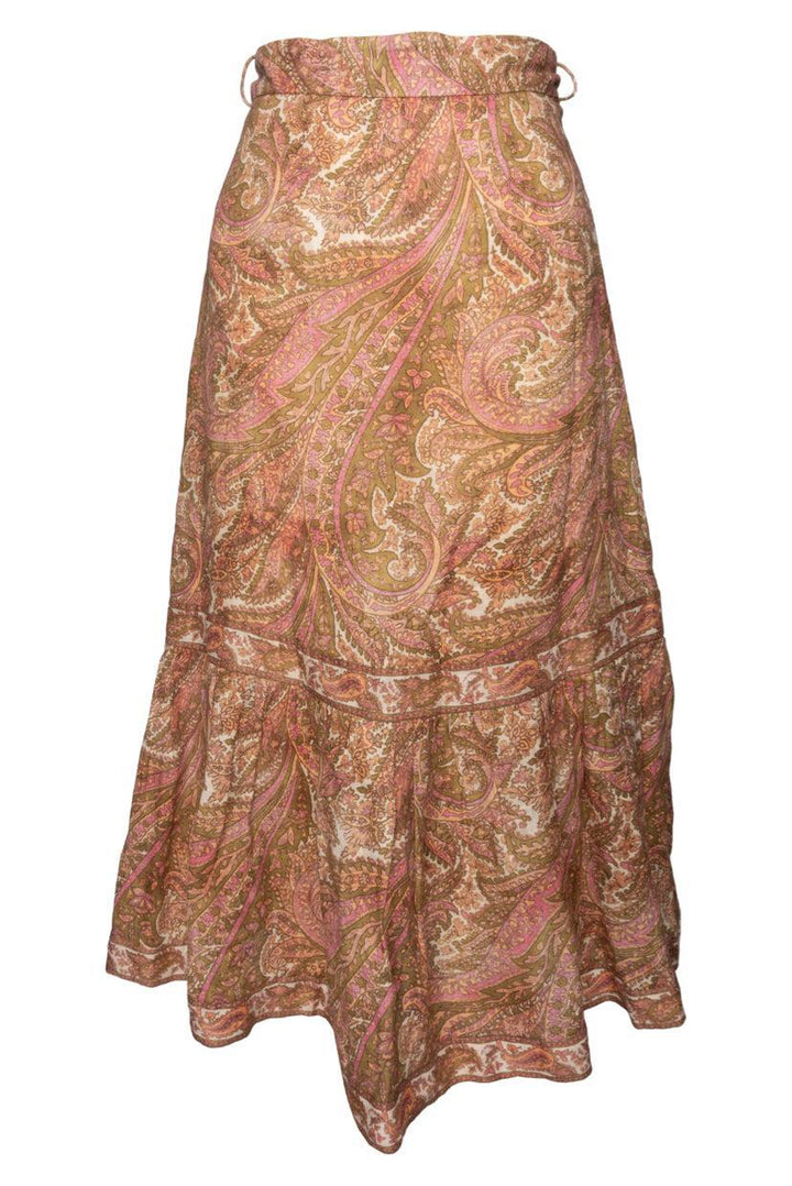 Zimmermann Size 0 Linen Maxi Skirt