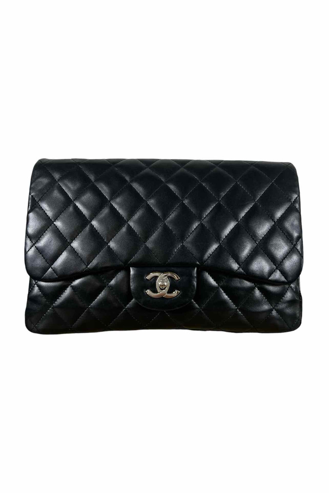 Chanel 2009 Quilted Jumbo Lambskin Single Flap Bag