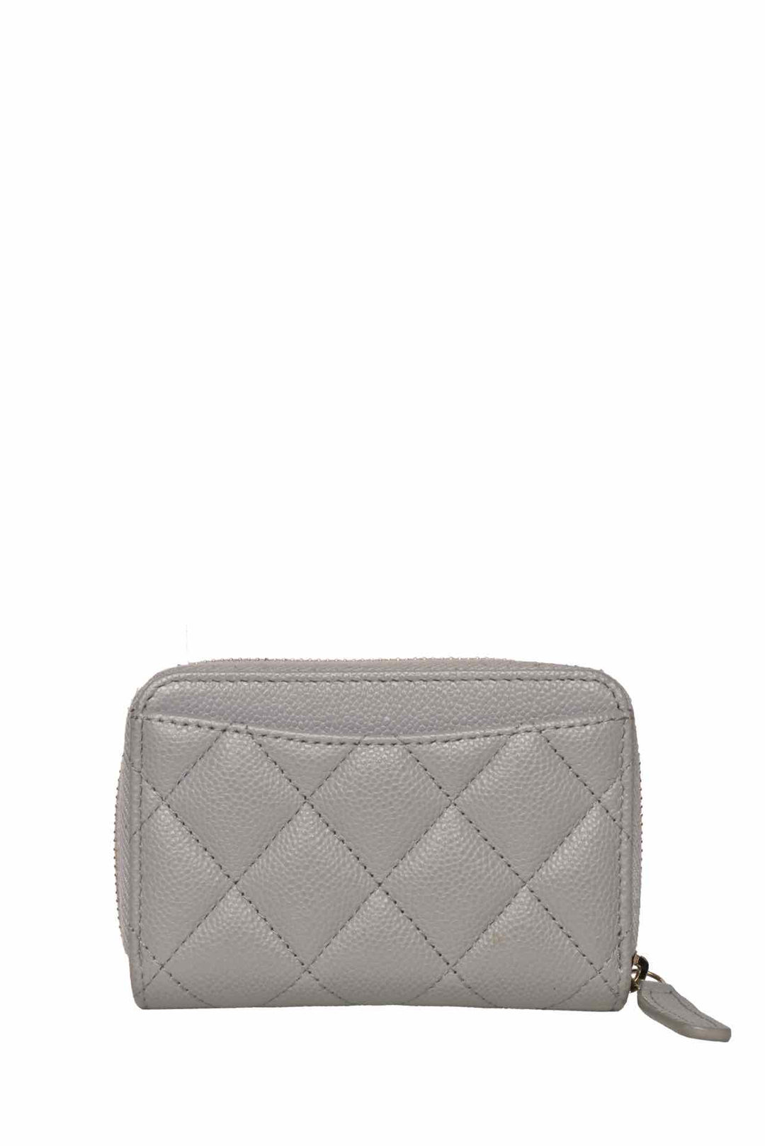 Chanel 2023 Caviar Quilted Classic Zipped Coin Pouch