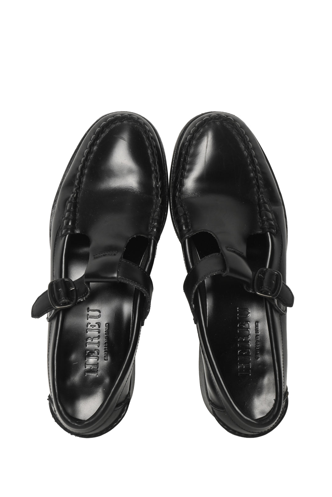 Hereu Size 38 Albar T-Bar Loafers