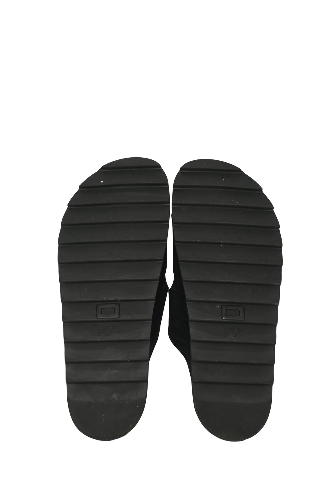 Roger Vivier Size 40 Slidy Viv Pinstriped Sandals