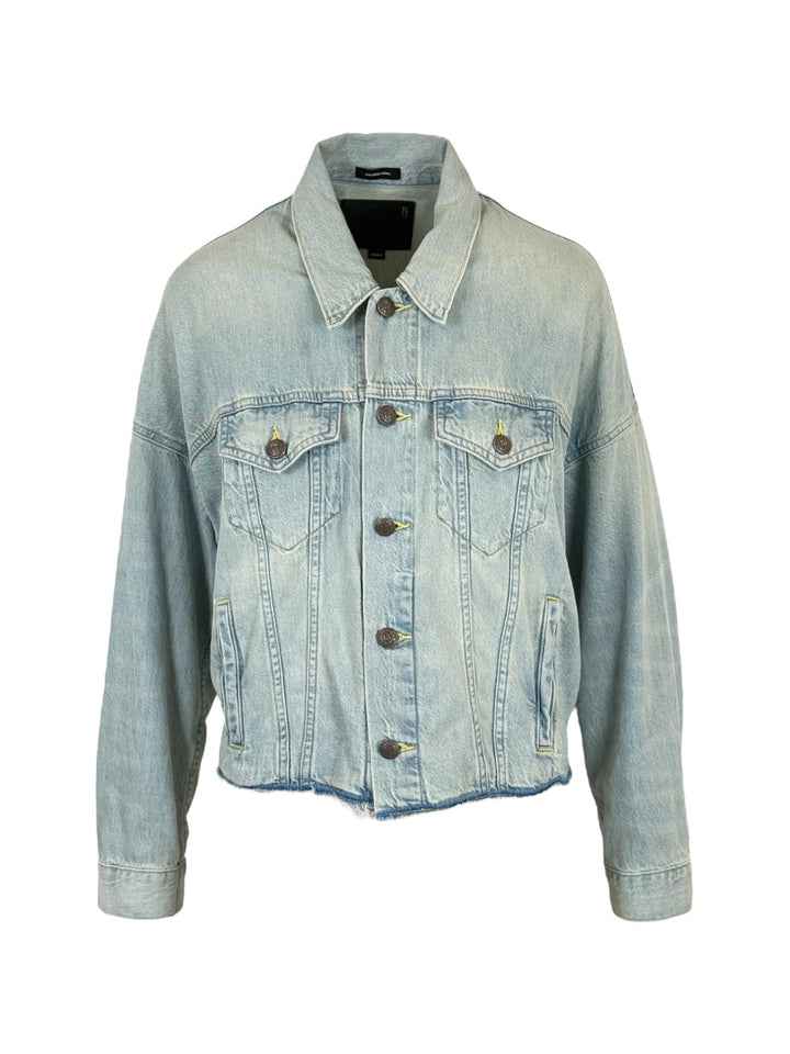 R13 Size XS Off Trucker Denim Jacket