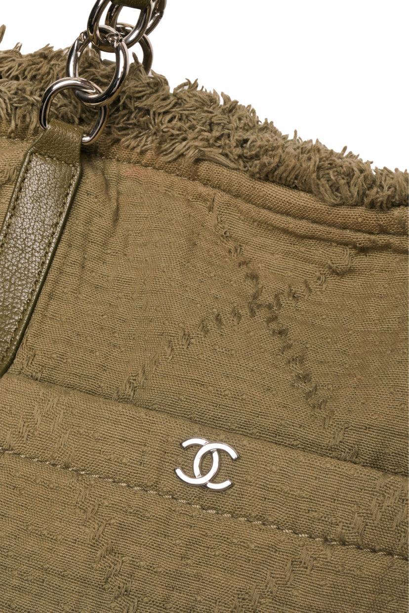 Chanel 2018 Double Face Canvas Deauville Fringe Tote