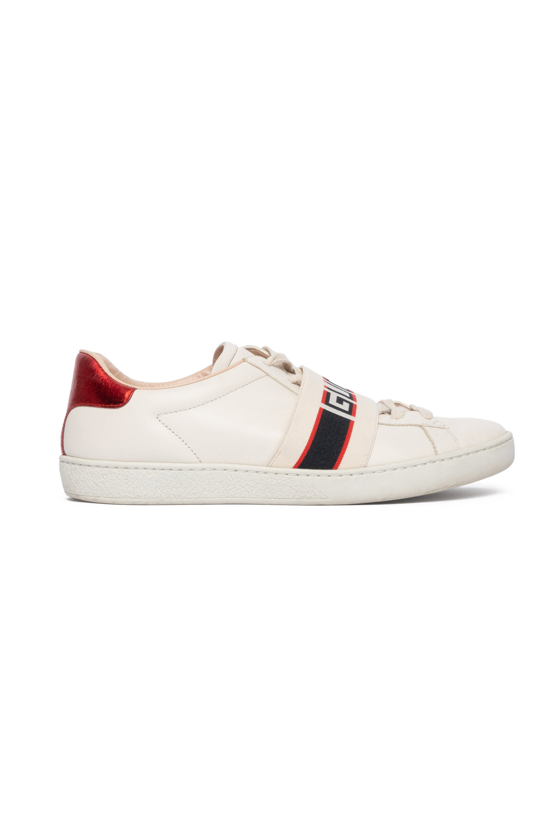 Gucci Size 39 Logo Web Trim Sneaker