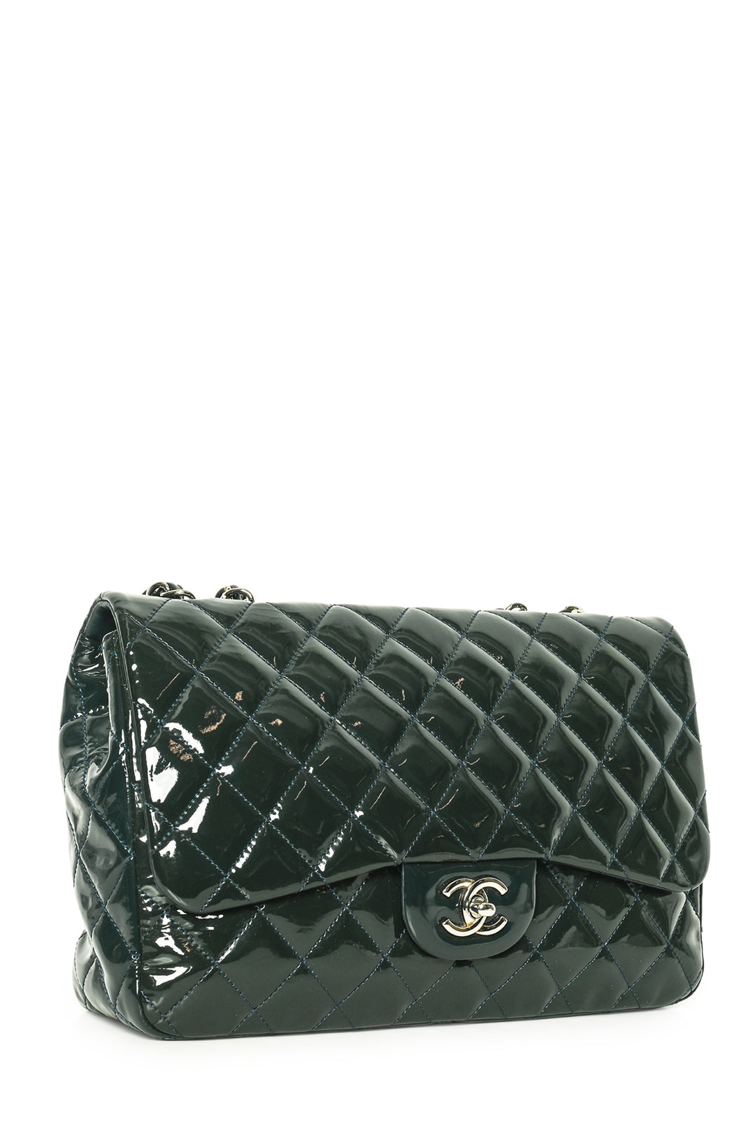 Chanel Jumbo Patent Single Flap Classic Shoulder Bag