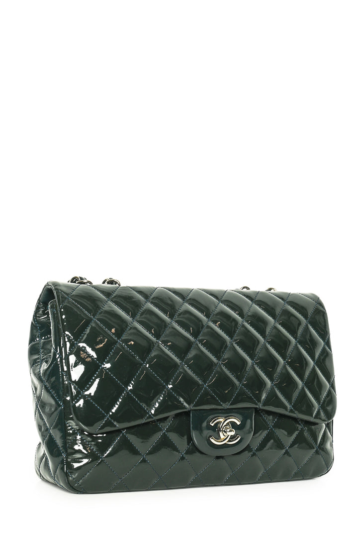 Chanel Jumbo Patent Single Flap Classic Shoulder Bag