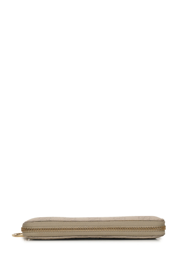 Gucci Lovely Guccissima Zip Around Wallet