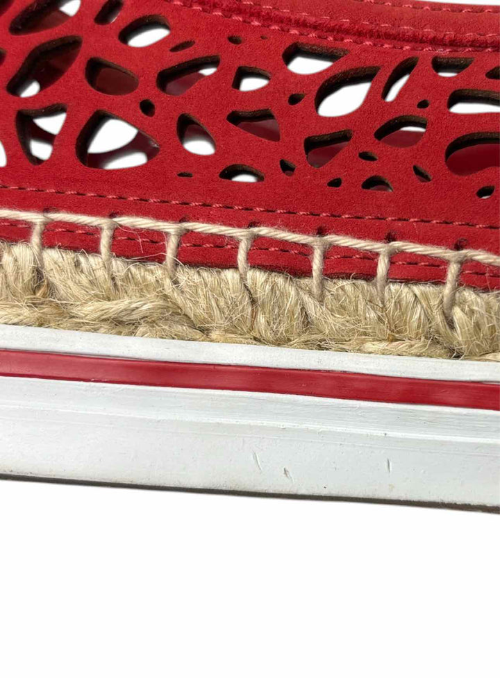 Jimmy Choo Size 35.5 Leather Espadrille Flats