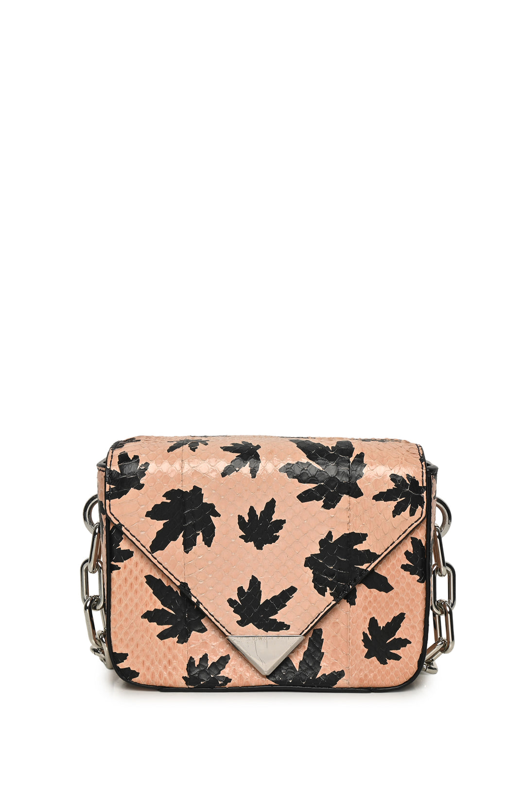 Alexander Wang Leaf Print Mini Prisma Envelope Chain Sling Crossbody